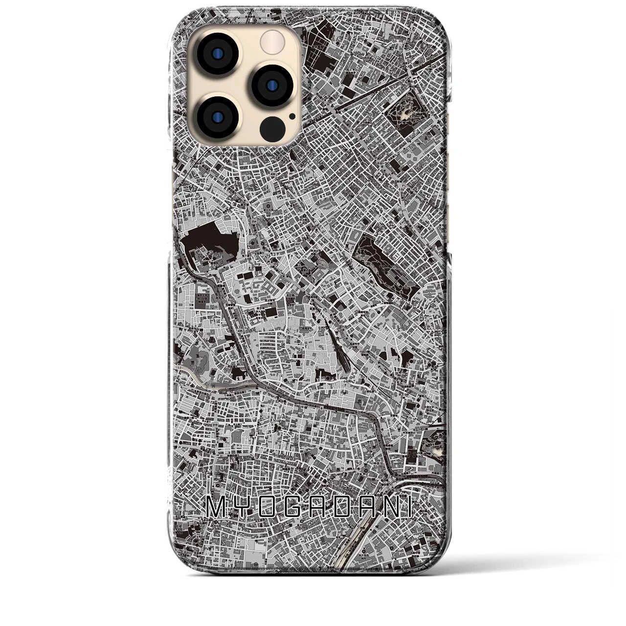 【茗荷谷(東京都)】地図柄iPhoneケース(クリアタイプ)