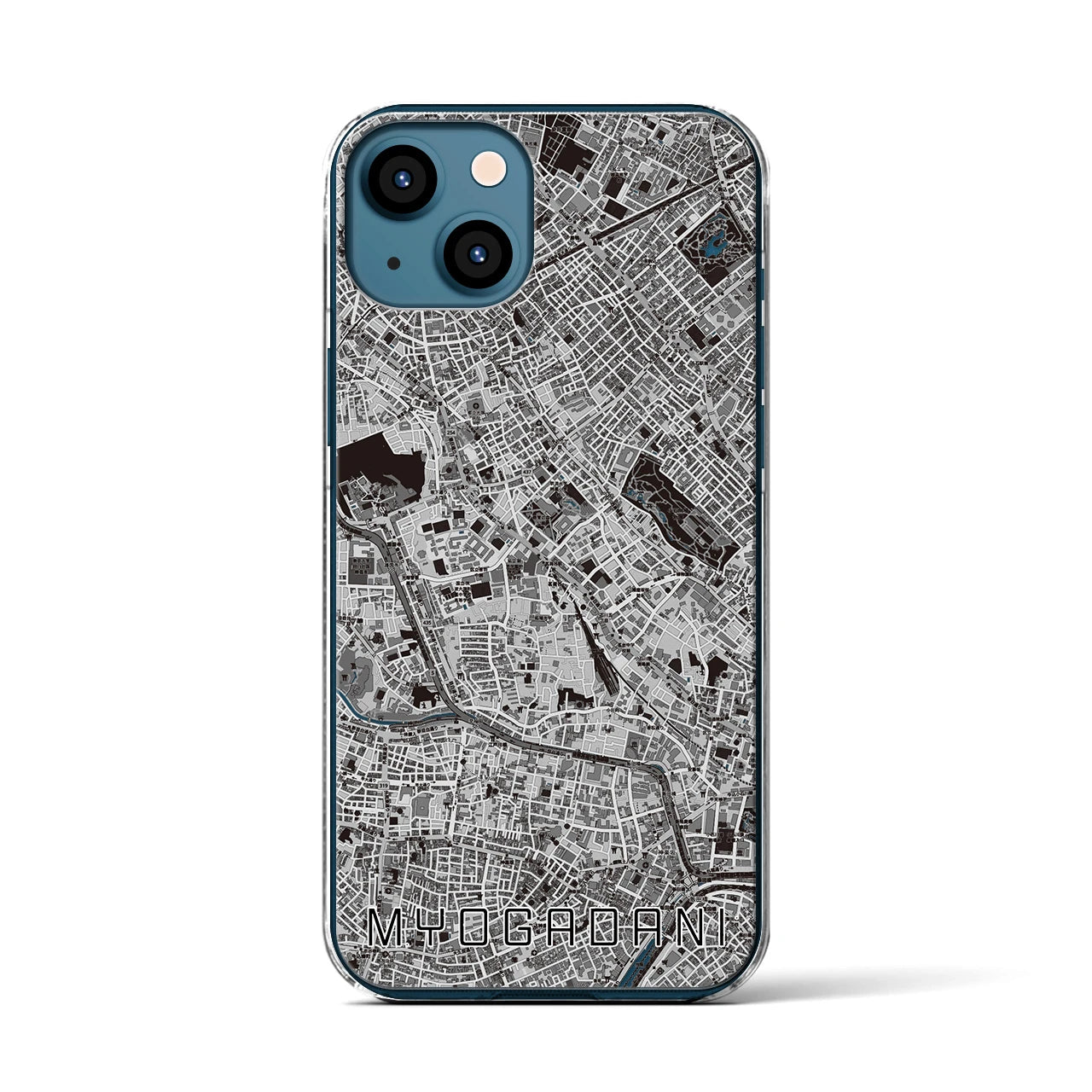 【茗荷谷(東京都)】地図柄iPhoneケース(クリアタイプ)