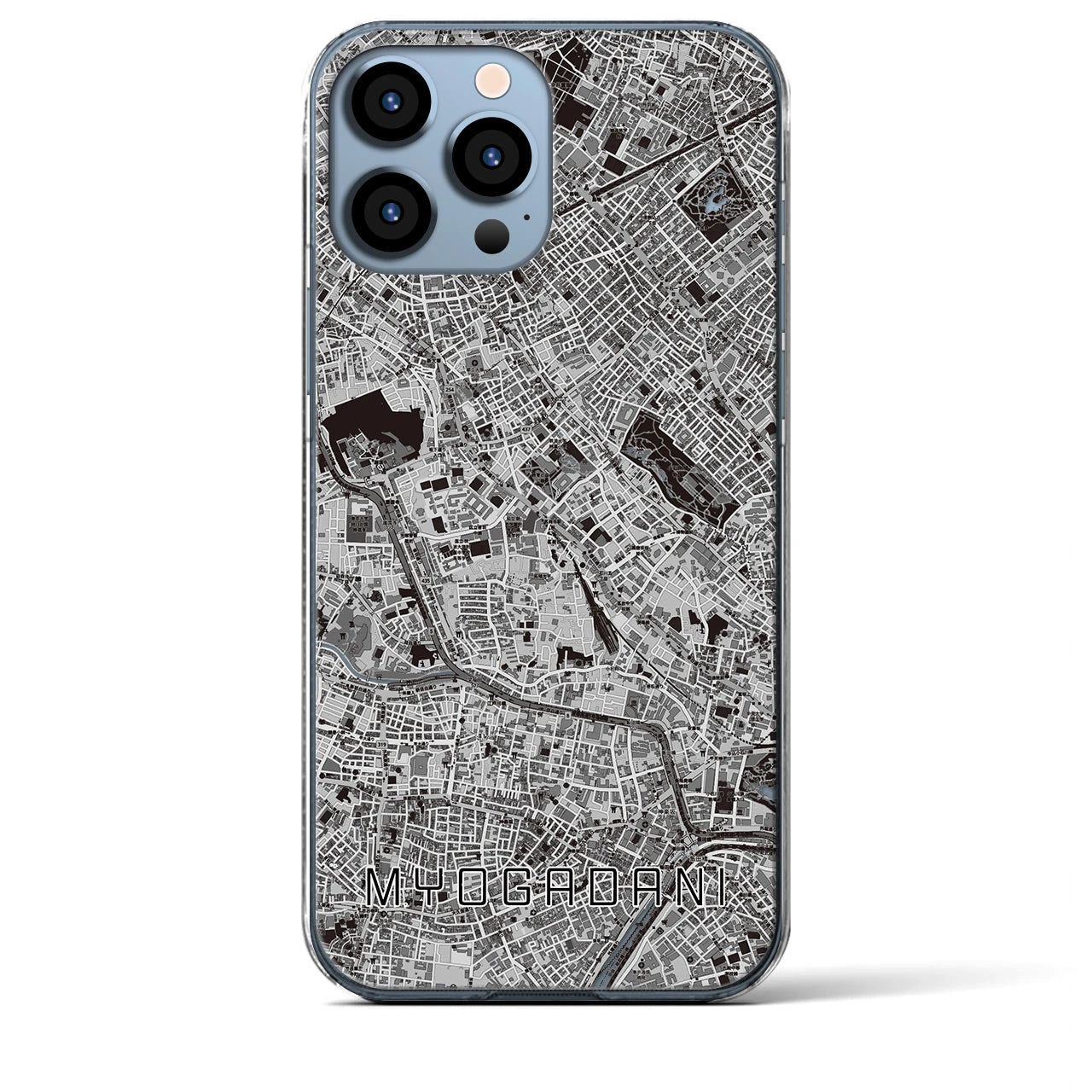 【茗荷谷(東京都)】地図柄iPhoneケース(クリアタイプ)