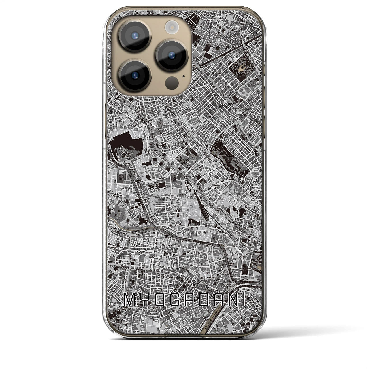 【茗荷谷(東京都)】地図柄iPhoneケース(クリアタイプ)