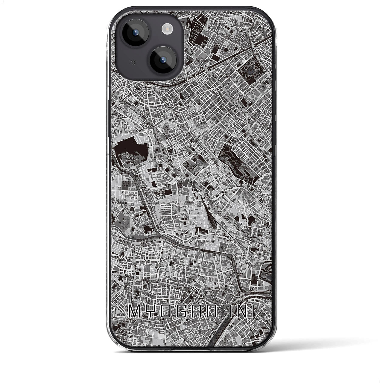 【茗荷谷(東京都)】地図柄iPhoneケース(クリアタイプ)