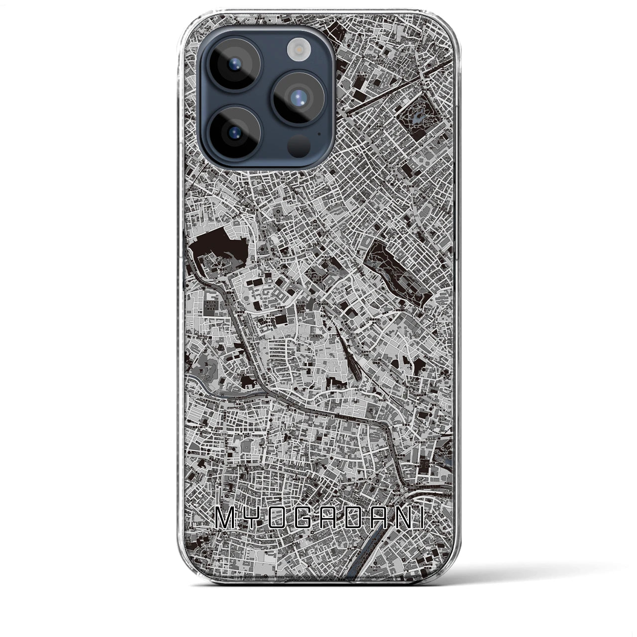 【茗荷谷(東京都)】地図柄iPhoneケース(クリアタイプ)