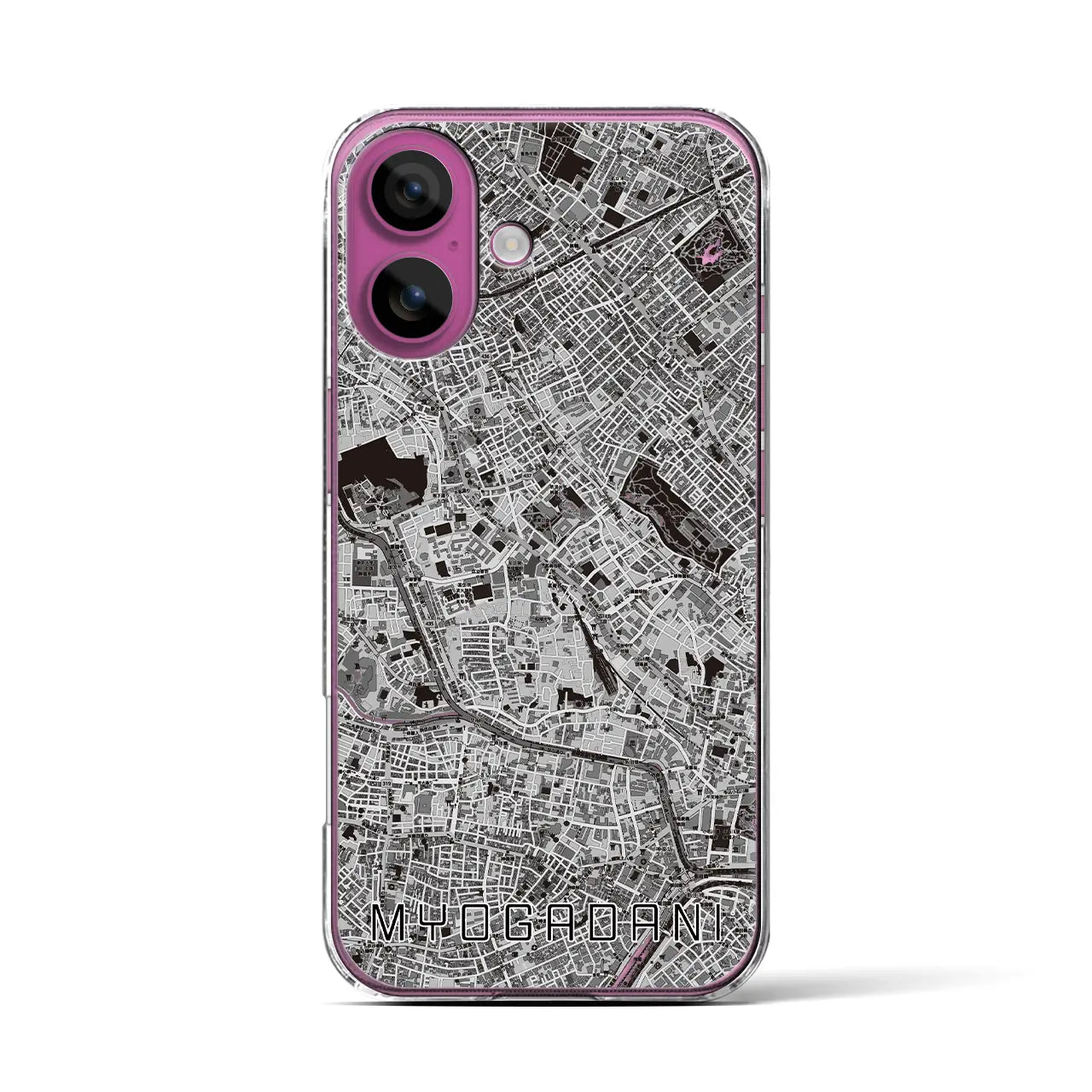 【茗荷谷(東京都)】地図柄iPhoneケース(クリアタイプ)