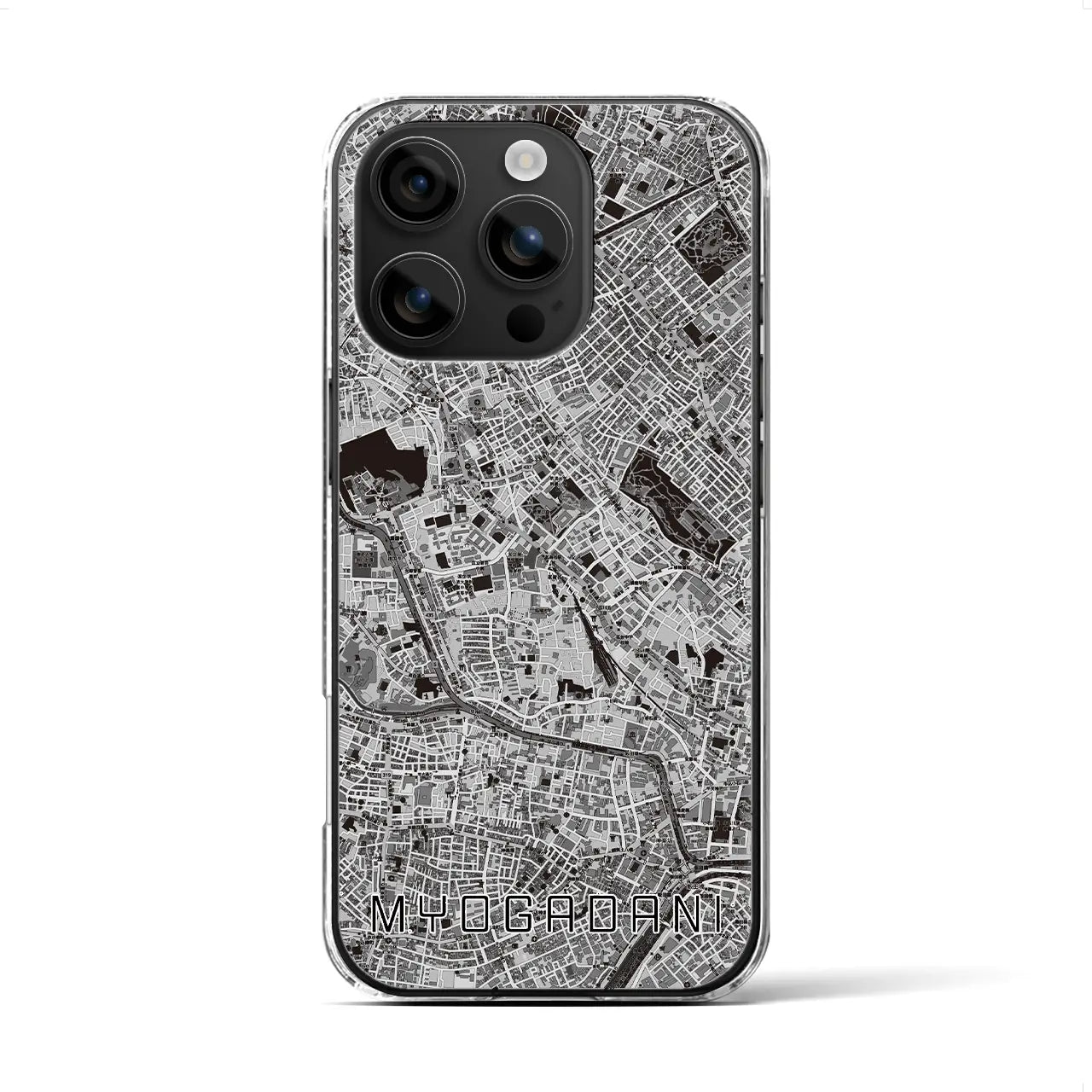 【茗荷谷(東京都)】地図柄iPhoneケース(クリアタイプ)