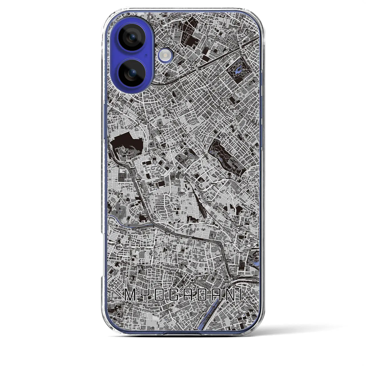 【茗荷谷(東京都)】地図柄iPhoneケース(クリアタイプ)