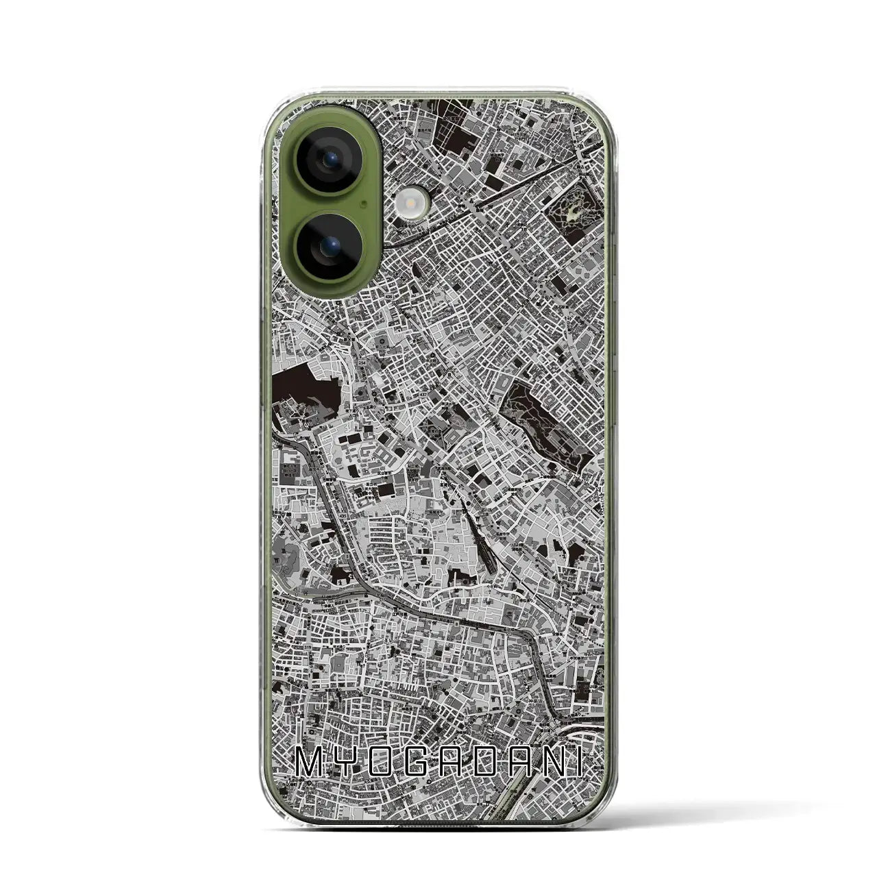 【茗荷谷(東京都)】地図柄iPhoneケース(クリアタイプ)