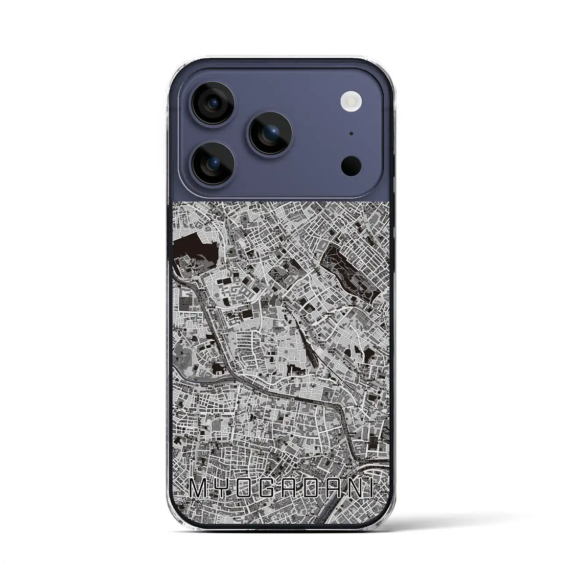 【茗荷谷(東京都)】地図柄iPhoneケース(クリアタイプ)