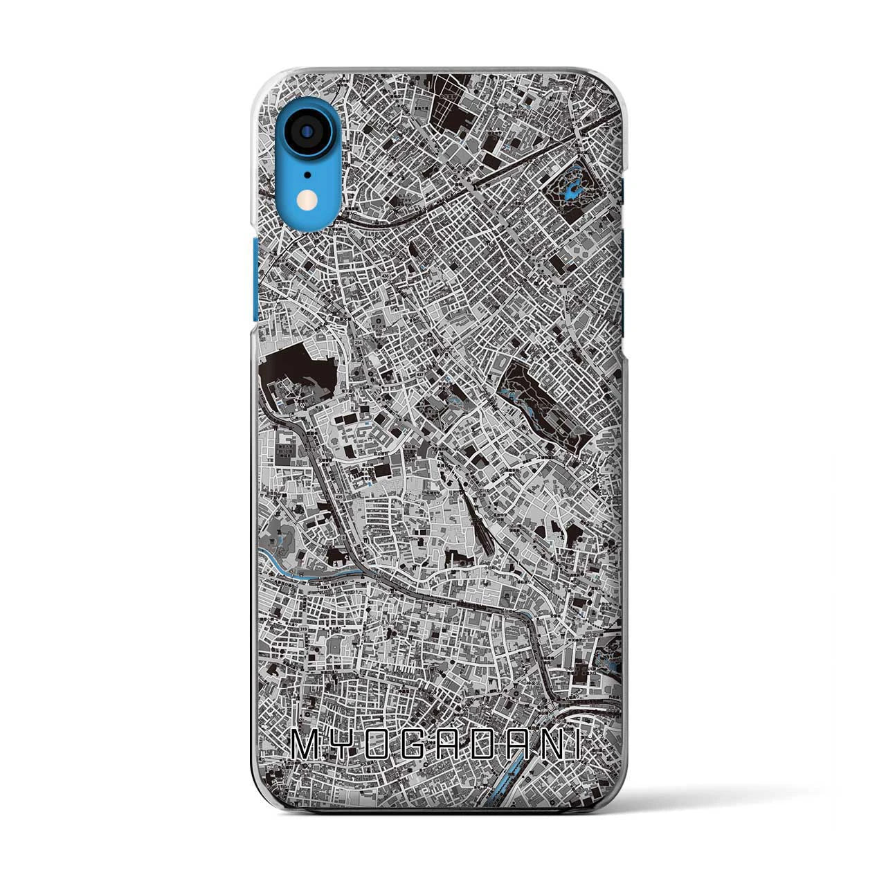【茗荷谷(東京都)】地図柄iPhoneケース(クリアタイプ)