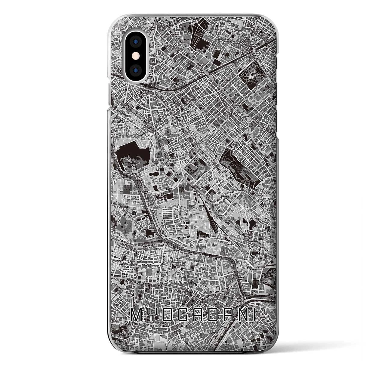 【茗荷谷(東京都)】地図柄iPhoneケース(クリアタイプ)