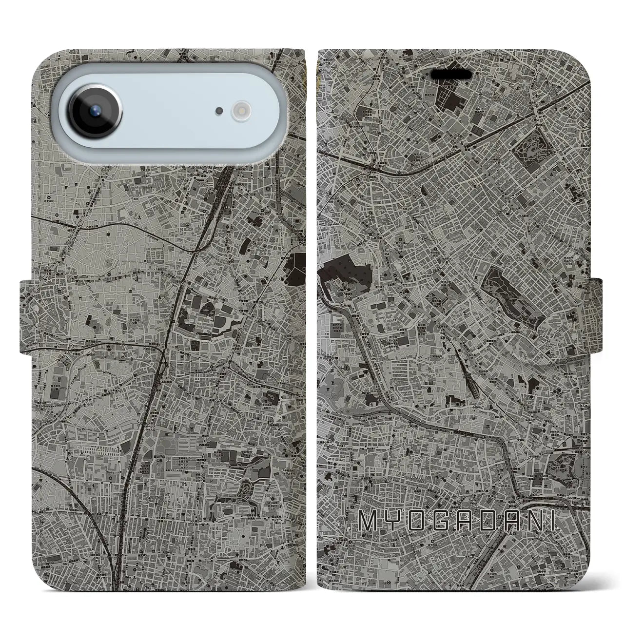 【茗荷谷(東京都)】地図柄iPhoneケース(手帳タイプ)