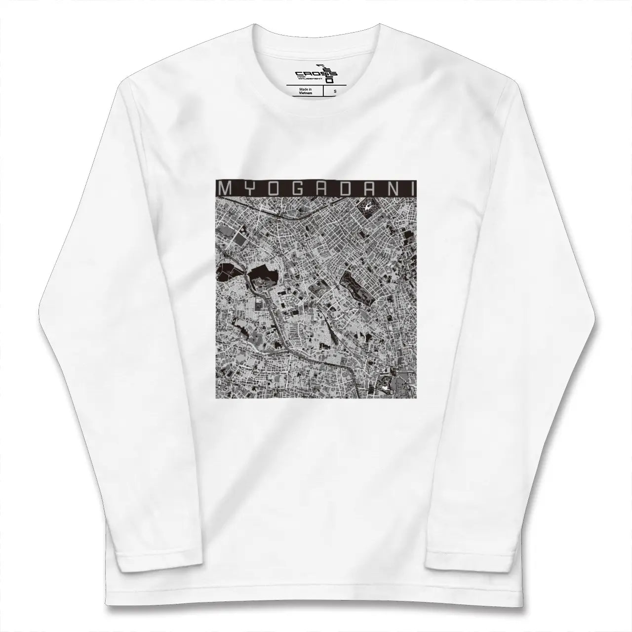 【茗荷谷(東京都)】地図柄ロングスリーブTシャツ