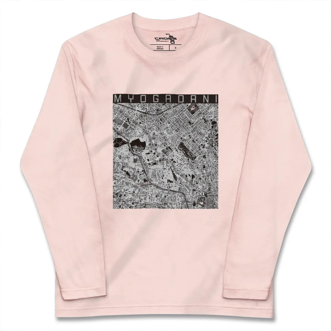 【茗荷谷(東京都)】地図柄ロングスリーブTシャツ