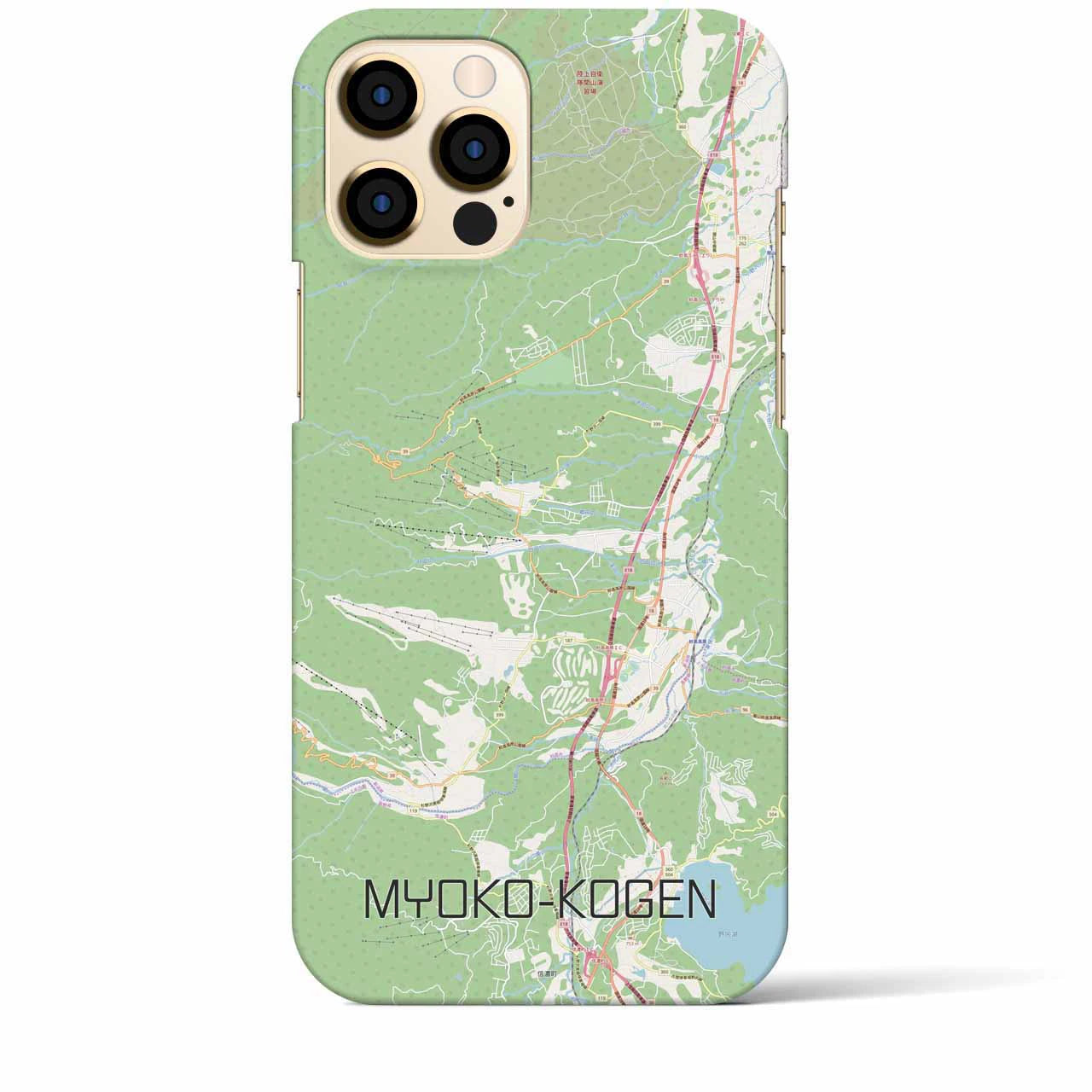 【妙高高原(新潟県)】地図柄iPhoneケース(バックカバータイプ)