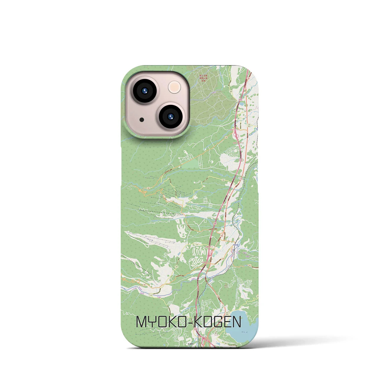 【妙高高原(新潟県)】地図柄iPhoneケース(バックカバータイプ)