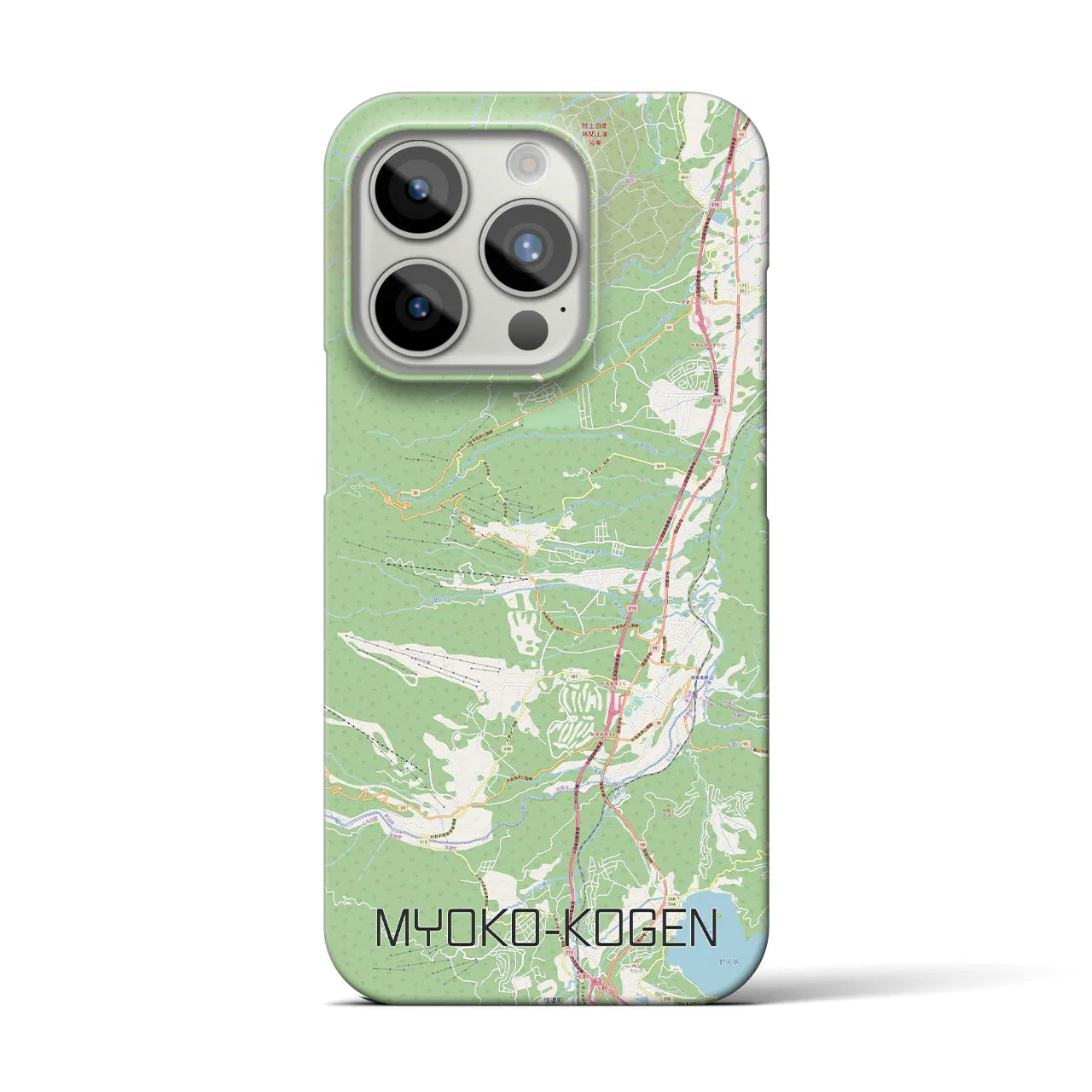 【妙高高原(新潟県)】地図柄iPhoneケース(バックカバータイプ)