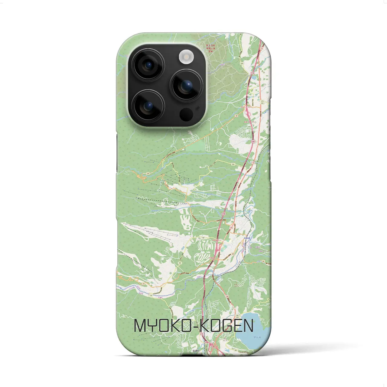 【妙高高原(新潟県)】地図柄iPhoneケース(バックカバータイプ)
