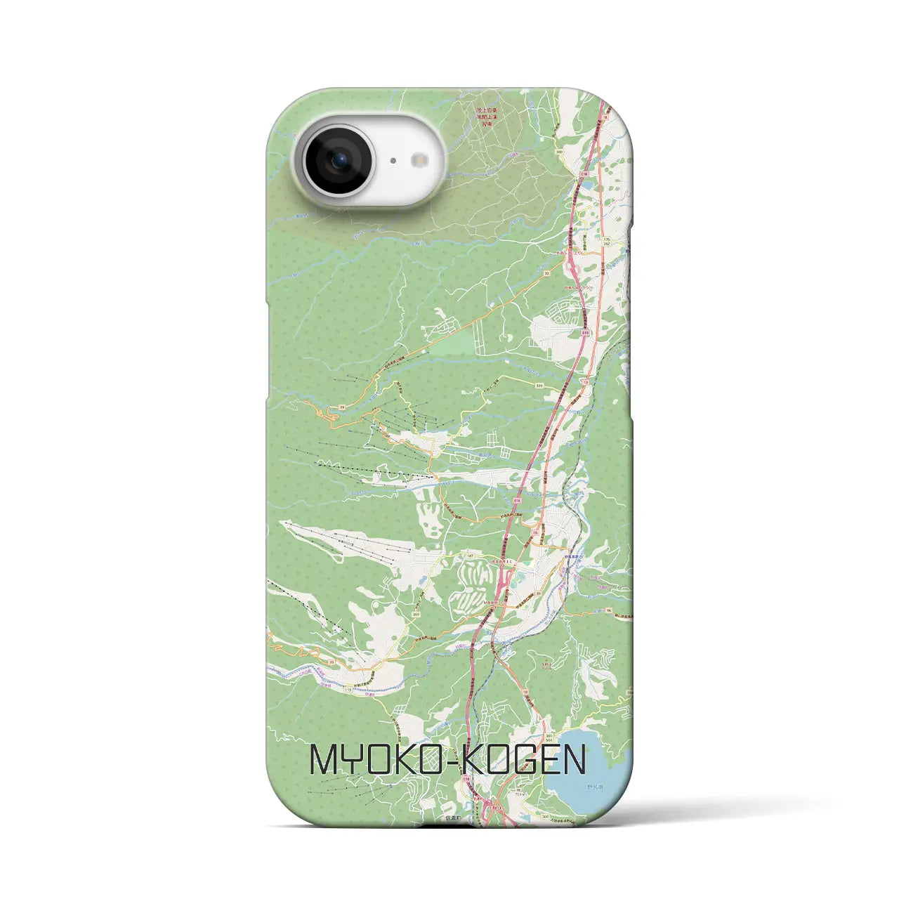 【妙高高原(新潟県)】地図柄iPhoneケース(バックカバータイプ)