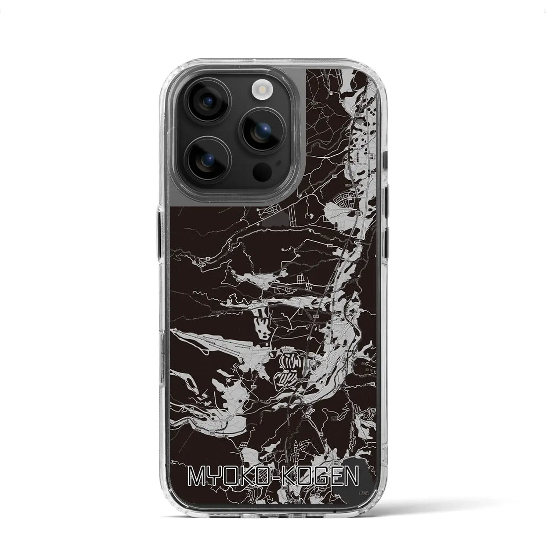 【妙高高原(新潟県)】地図柄iPhoneケース(MagSafeタイプ)