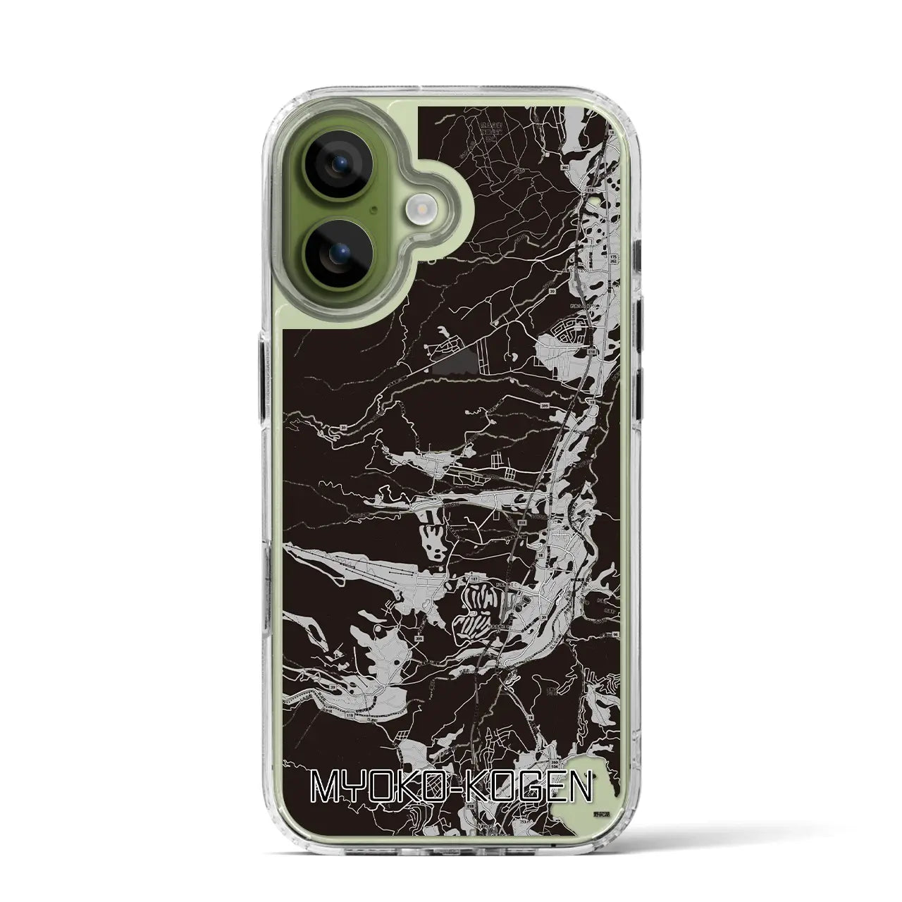 【妙高高原(新潟県)】地図柄iPhoneケース(MagSafeタイプ)