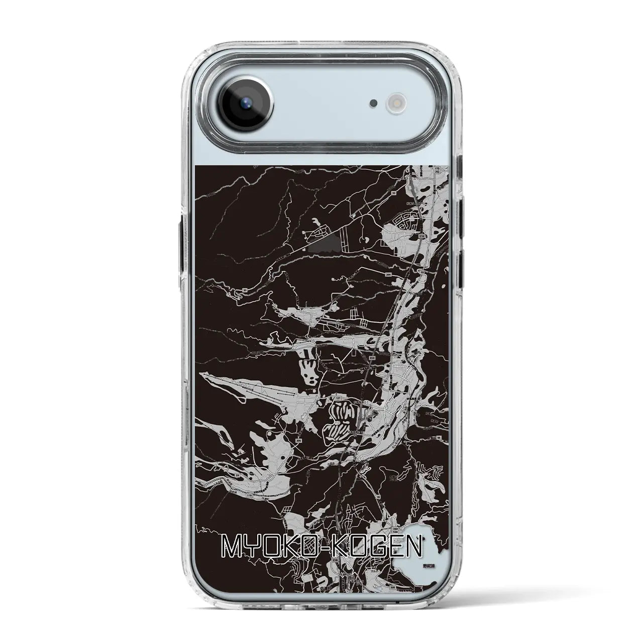 【妙高高原(新潟県)】地図柄iPhoneケース(MagSafeタイプ)