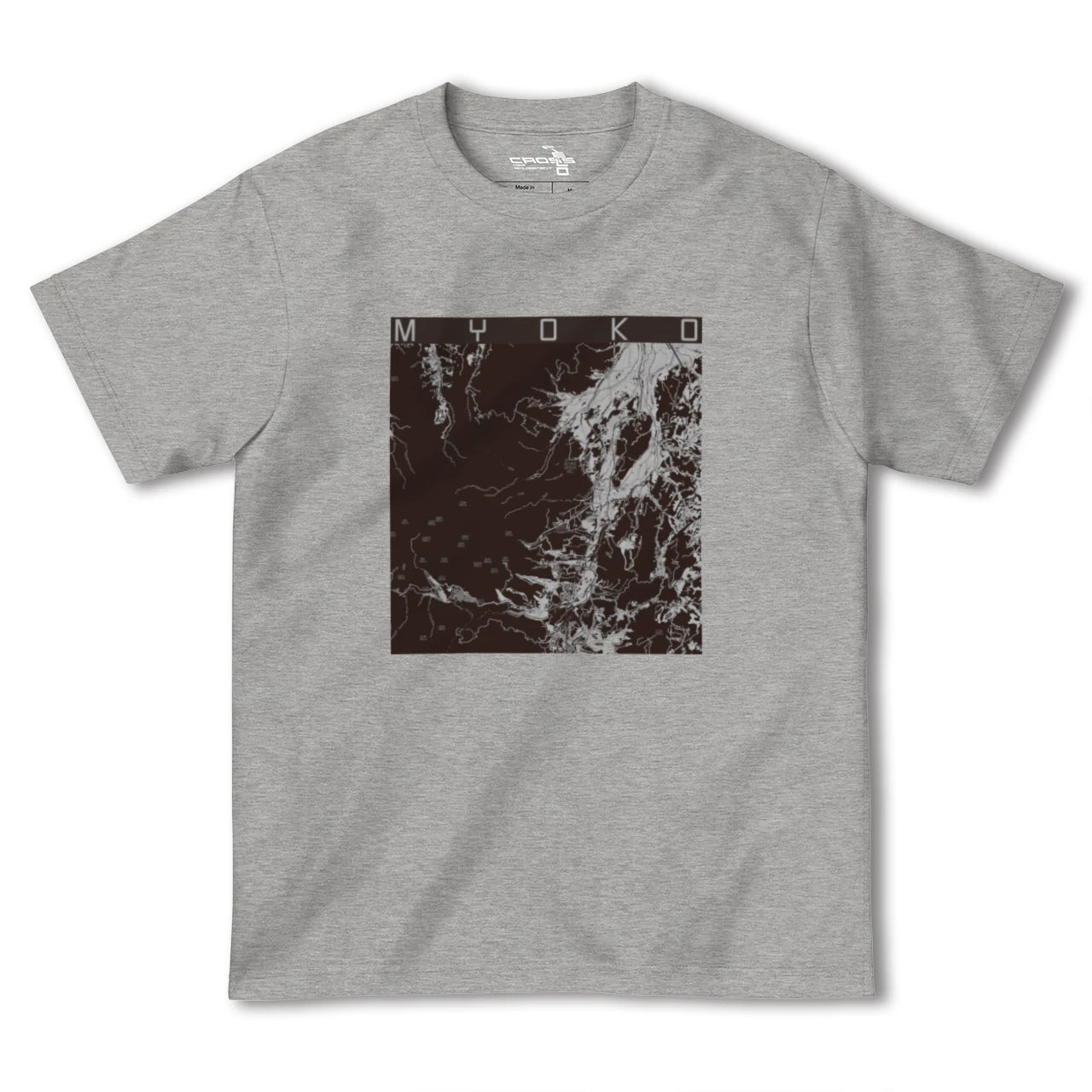 【妙高(新潟県)】地図柄ヘビーウェイトTシャツ