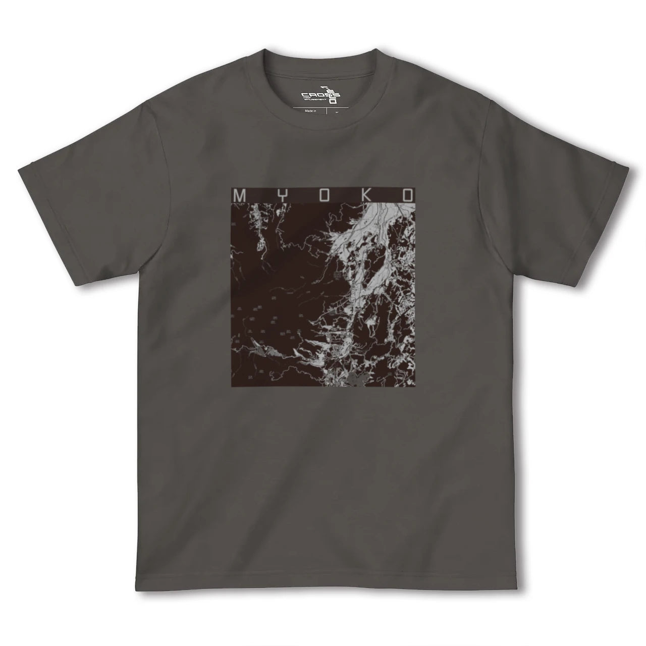 【妙高(新潟県)】地図柄ヘビーウェイトTシャツ