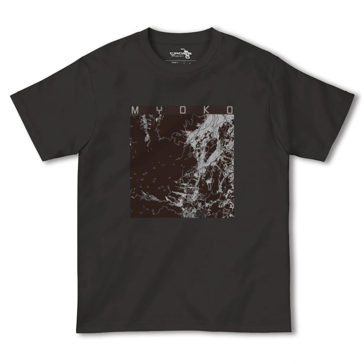 【妙高(新潟県)】地図柄ヘビーウェイトTシャツ