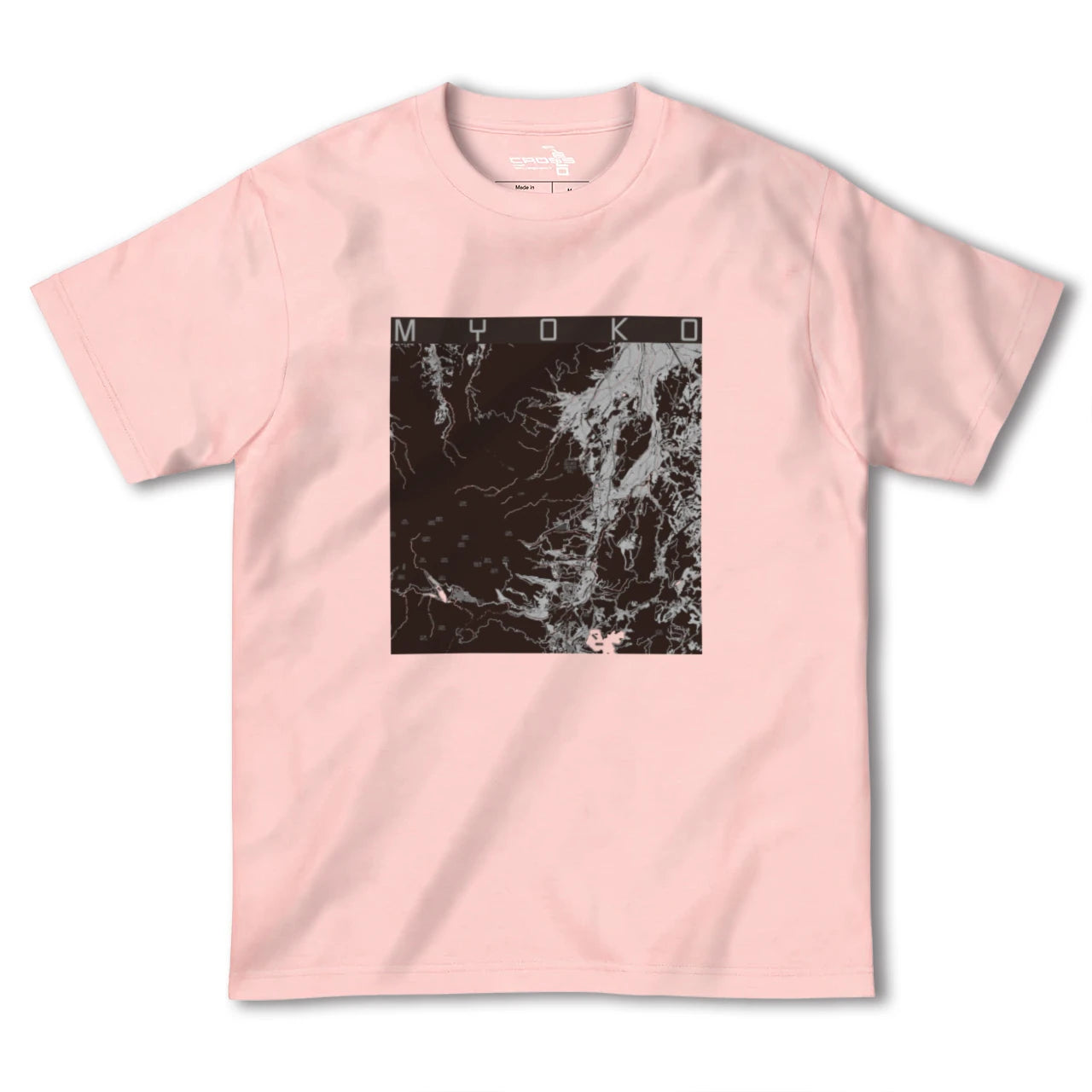 【妙高(新潟県)】地図柄ヘビーウェイトTシャツ