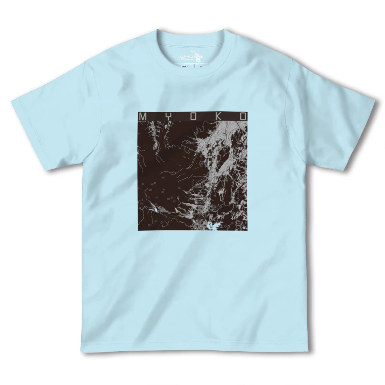 【妙高(新潟県)】地図柄ヘビーウェイトTシャツ