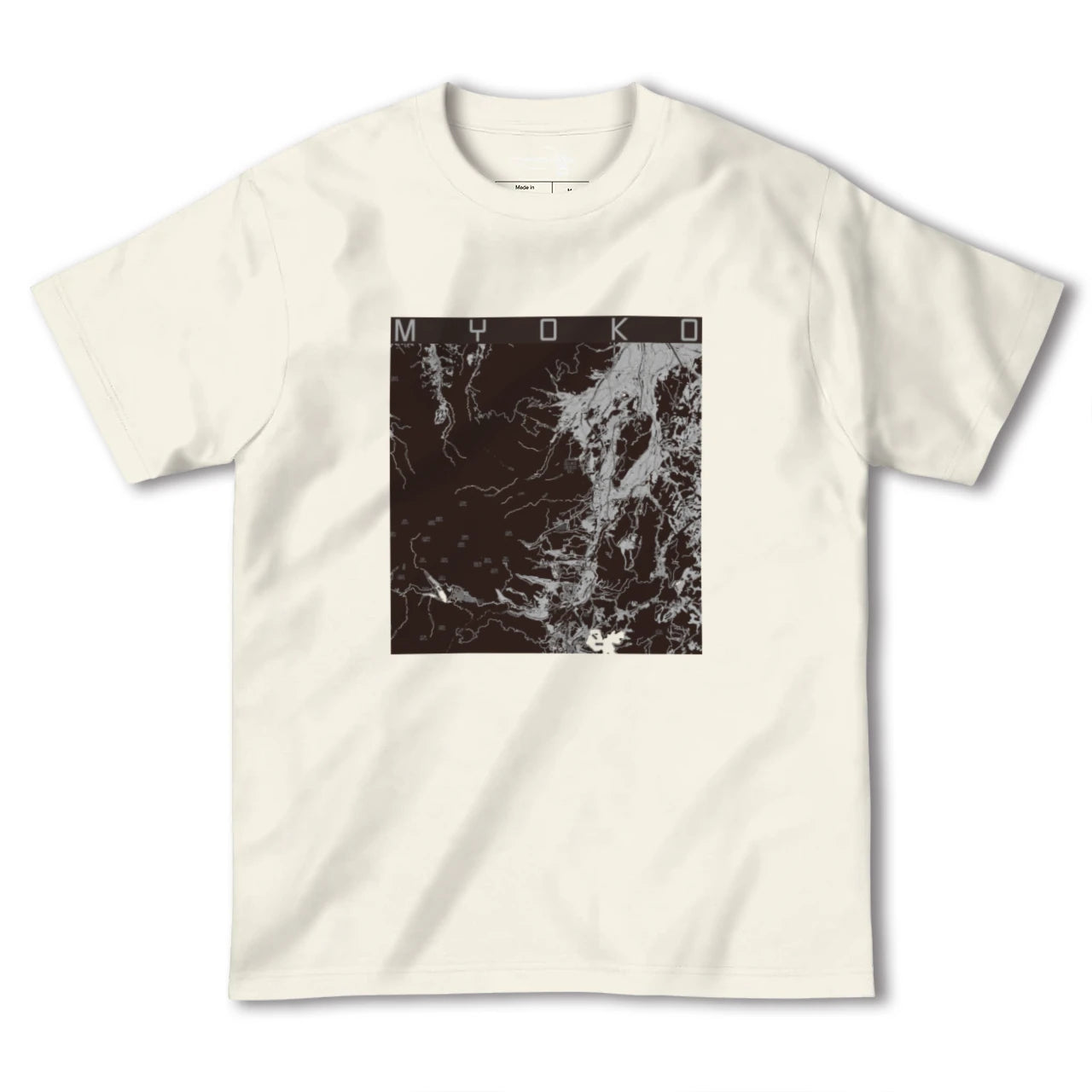 【妙高(新潟県)】地図柄ヘビーウェイトTシャツ