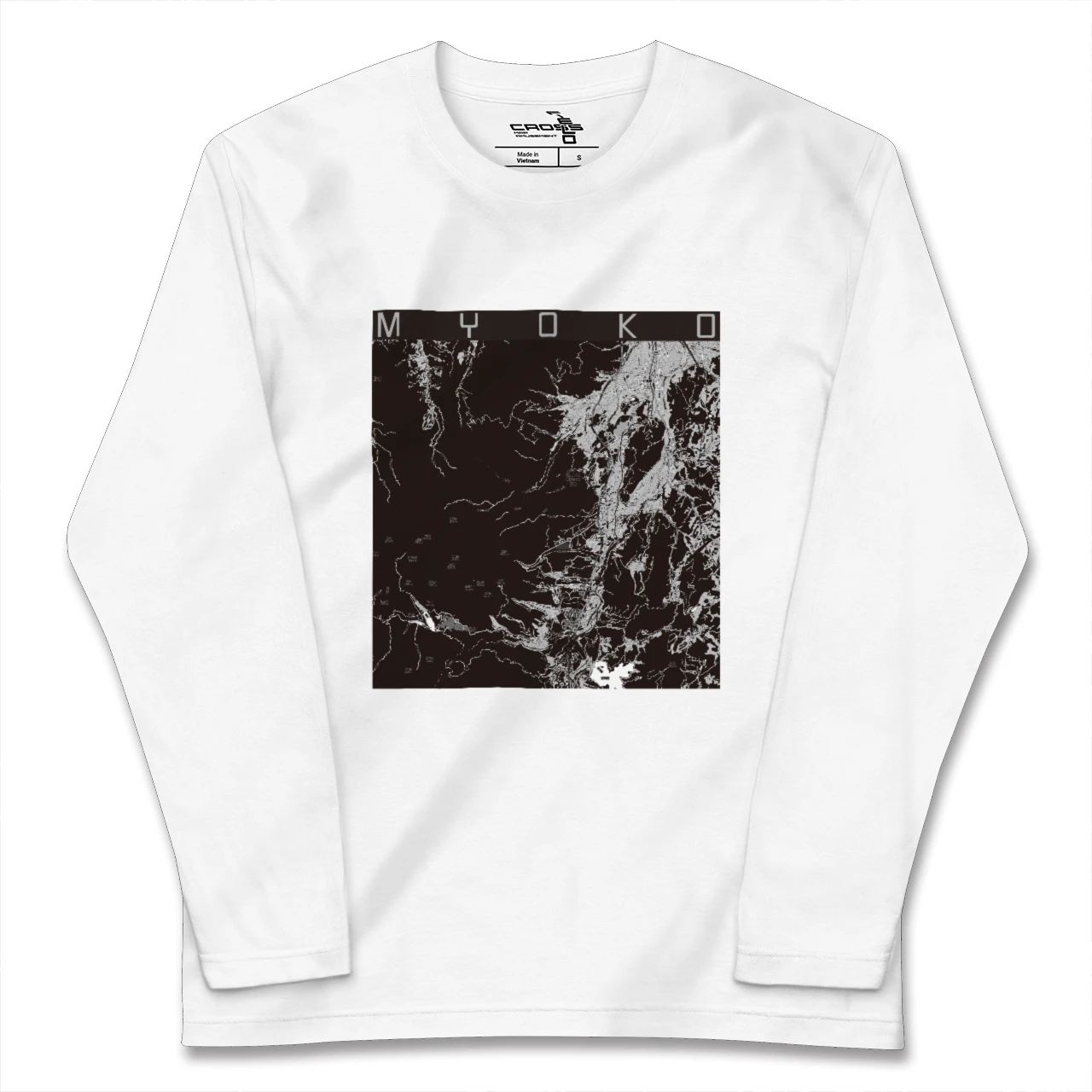 【妙高(新潟県)】地図柄ロングスリーブTシャツ