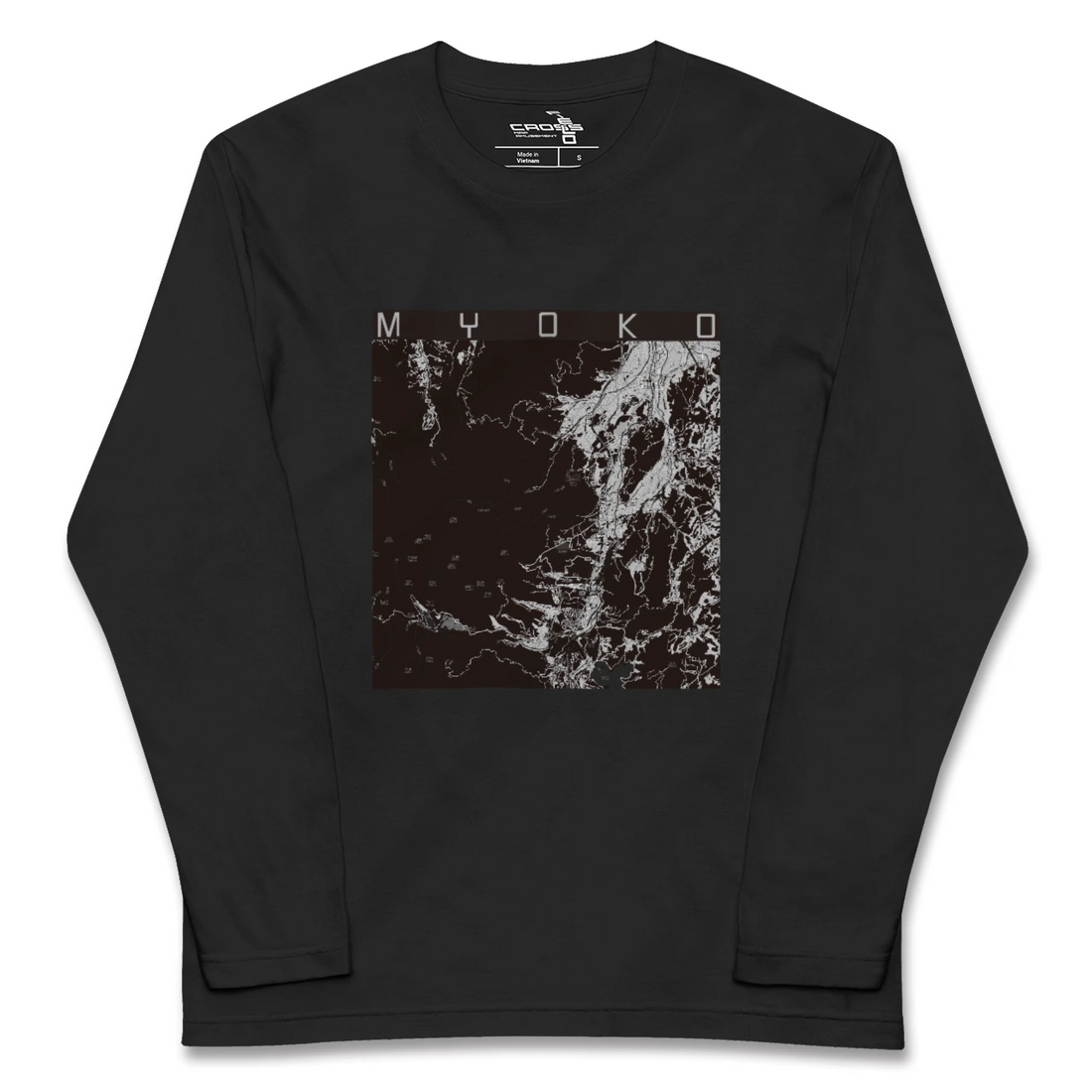 【妙高(新潟県)】地図柄ロングスリーブTシャツ