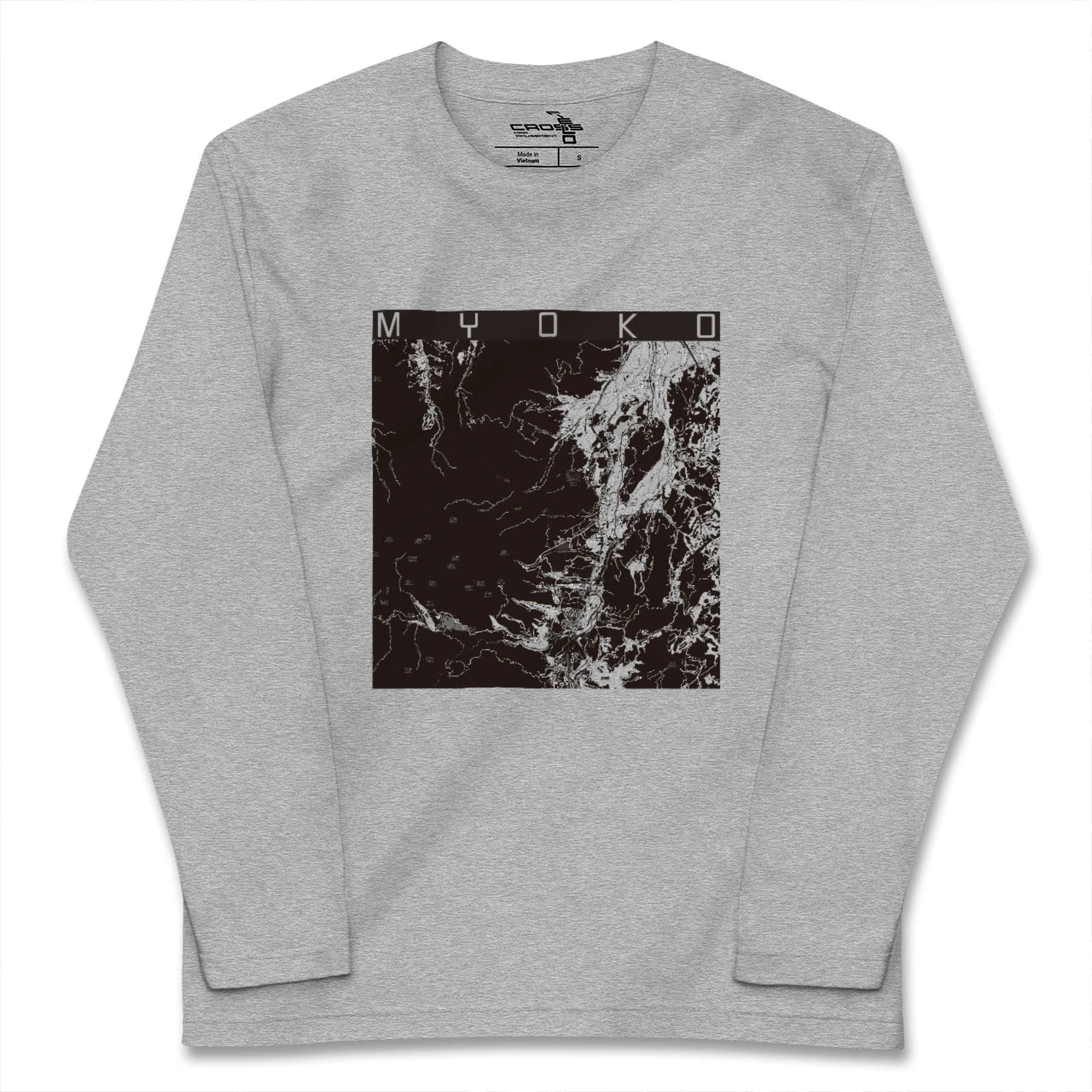 【妙高(新潟県)】地図柄ロングスリーブTシャツ