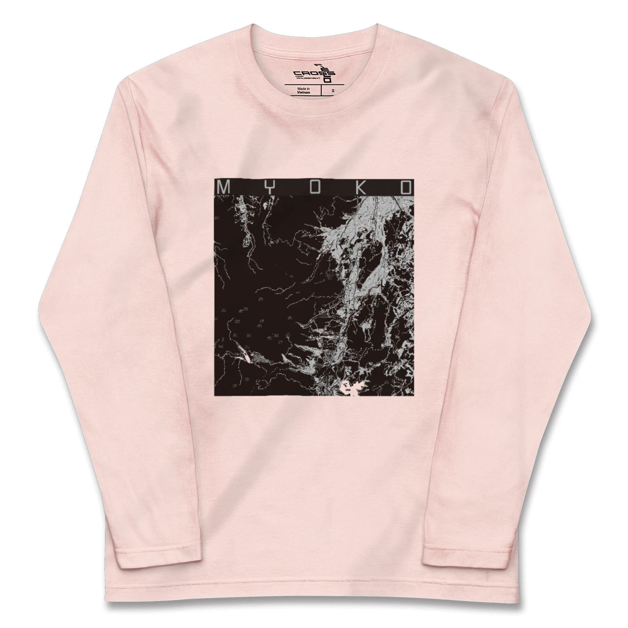 【妙高(新潟県)】地図柄ロングスリーブTシャツ