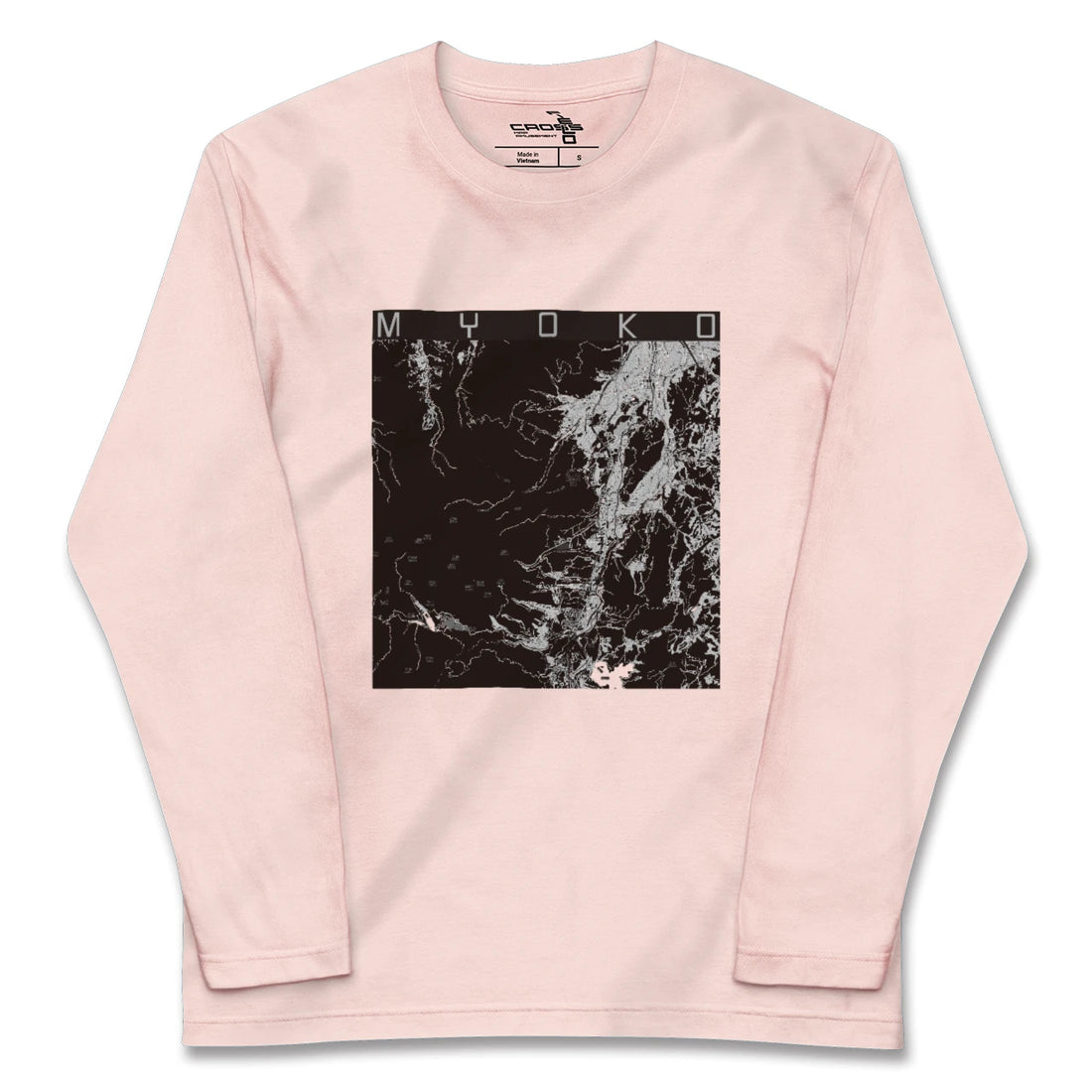 【妙高(新潟県)】地図柄ロングスリーブTシャツ