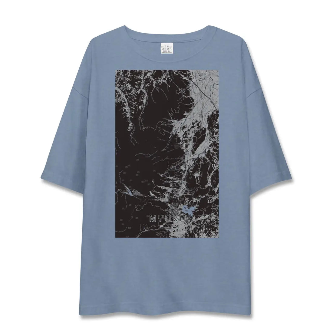 【妙高(新潟県)】地図柄ビッグシルエットTシャツ