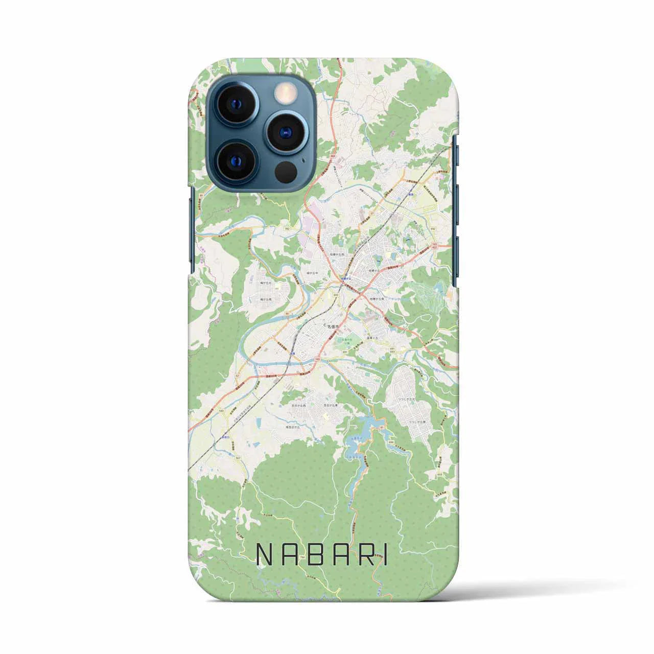 【名張(三重県)】地図柄iPhoneケース(バックカバータイプ)