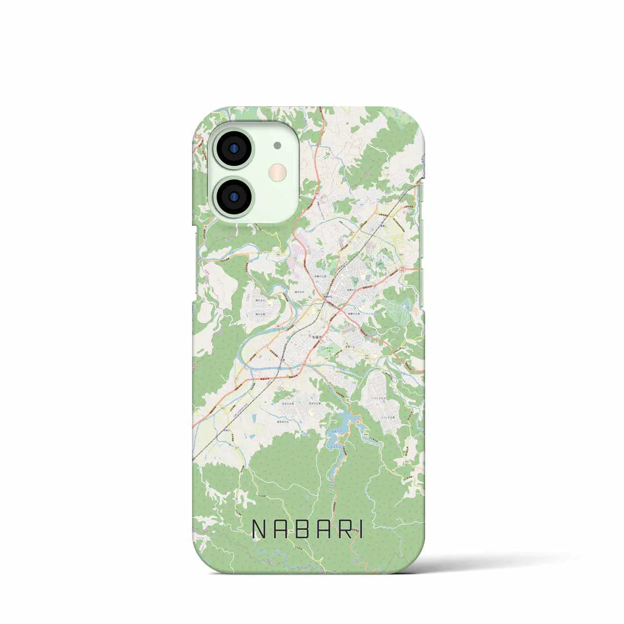 【名張(三重県)】地図柄iPhoneケース(バックカバータイプ)