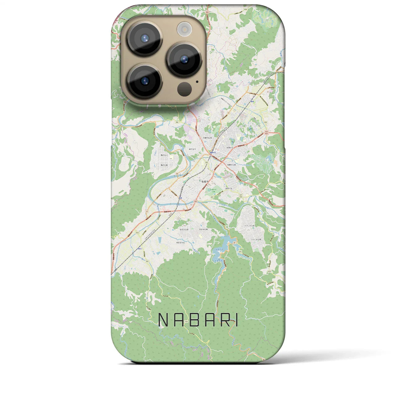 【名張(三重県)】地図柄iPhoneケース(バックカバータイプ)
