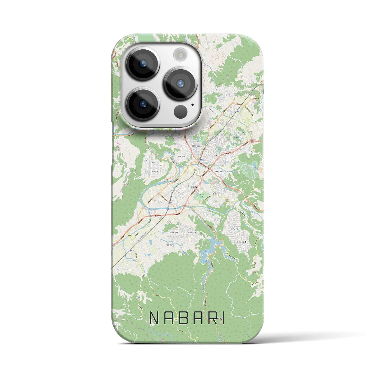 【名張(三重県)】地図柄iPhoneケース(バックカバータイプ)