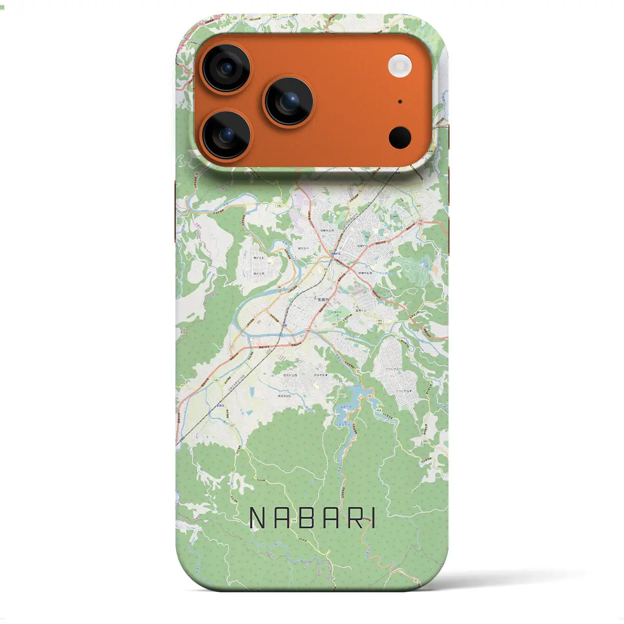 【名張(三重県)】地図柄iPhoneケース(バックカバータイプ)