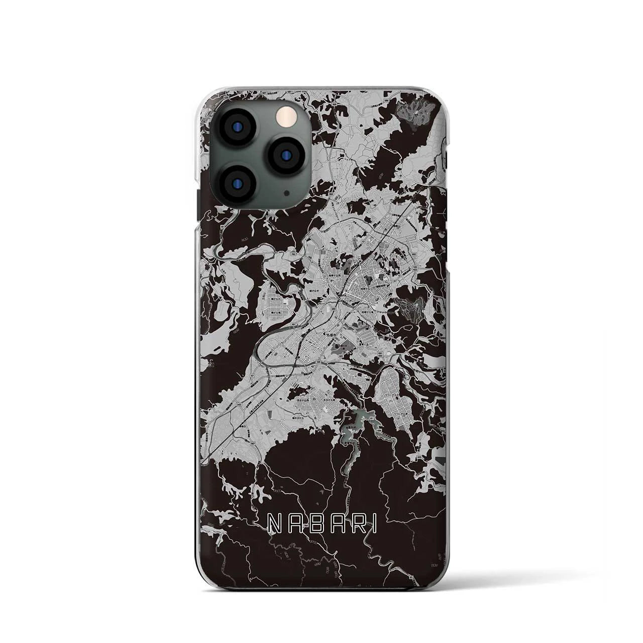 【名張(三重県)】地図柄iPhoneケース(クリアタイプ)