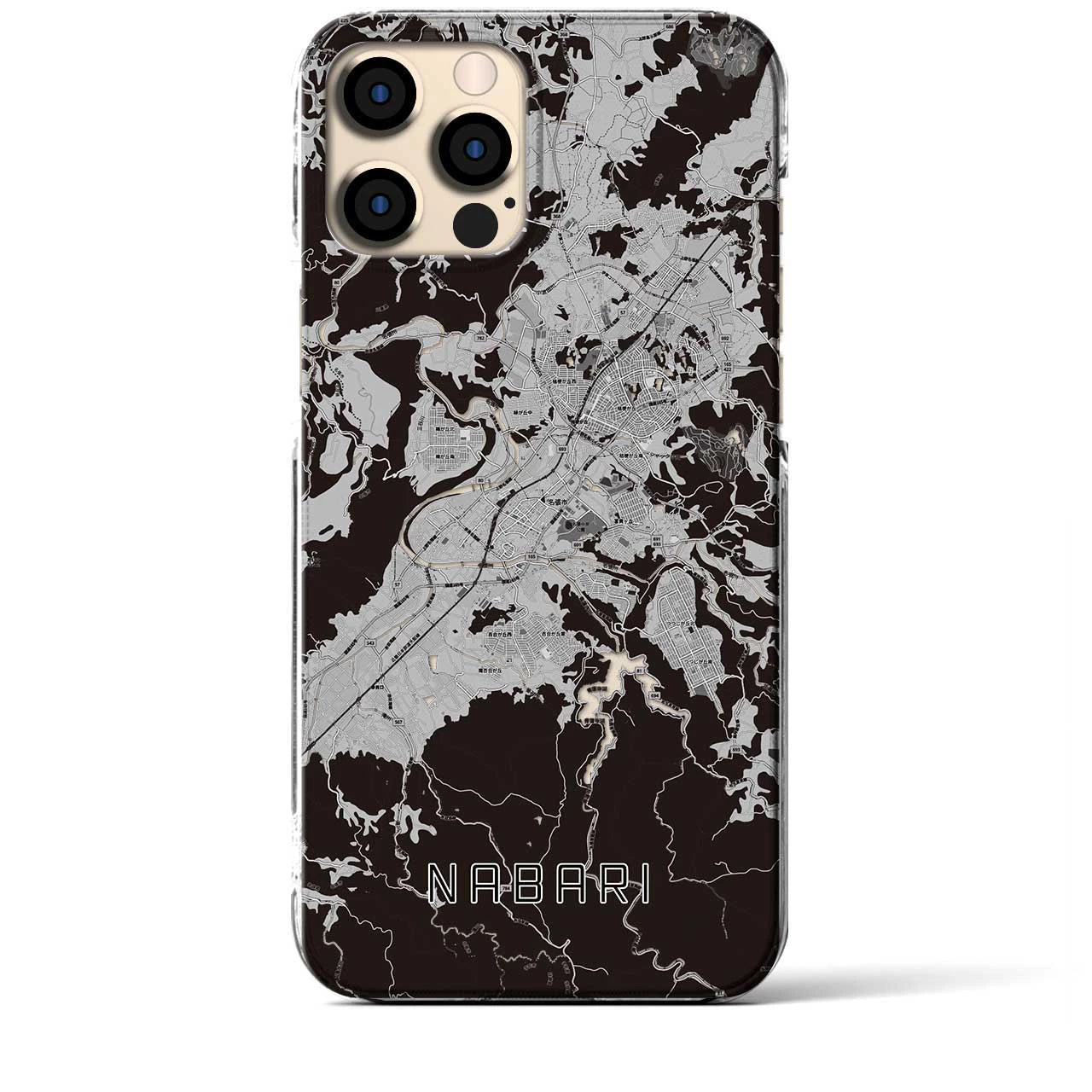 【名張(三重県)】地図柄iPhoneケース(クリアタイプ)