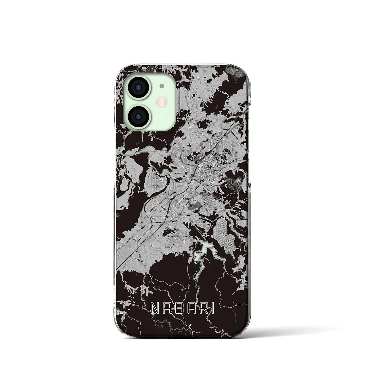 【名張(三重県)】地図柄iPhoneケース(クリアタイプ)