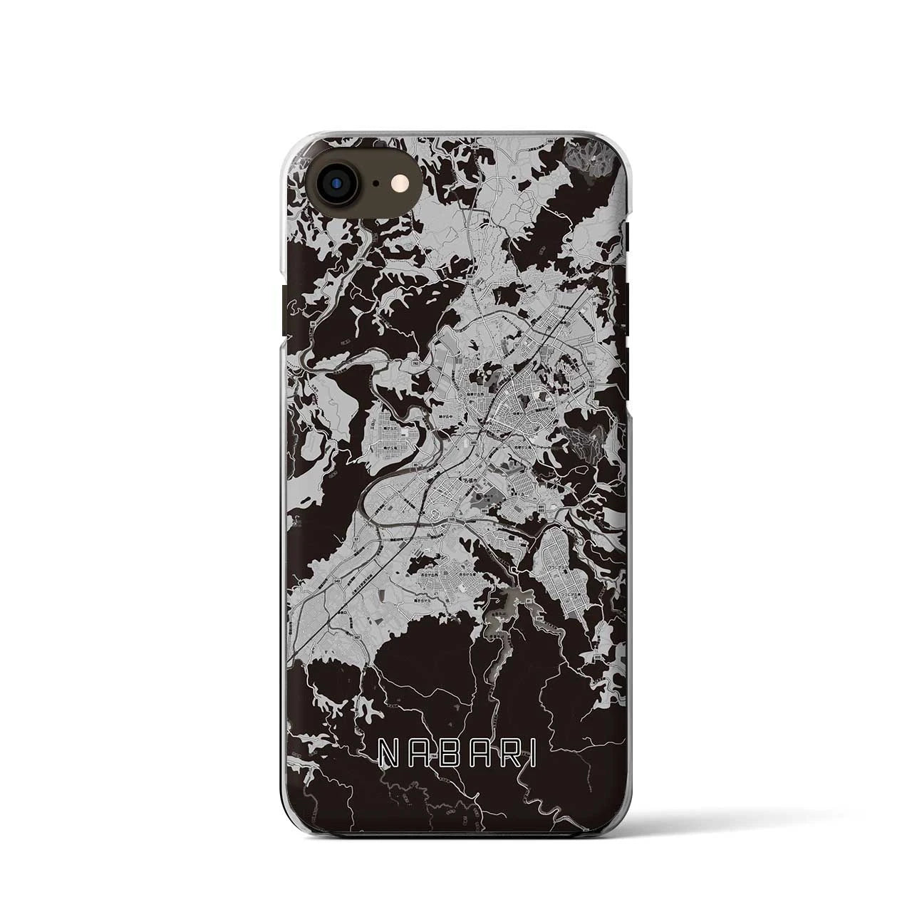 【名張(三重県)】地図柄iPhoneケース(クリアタイプ)