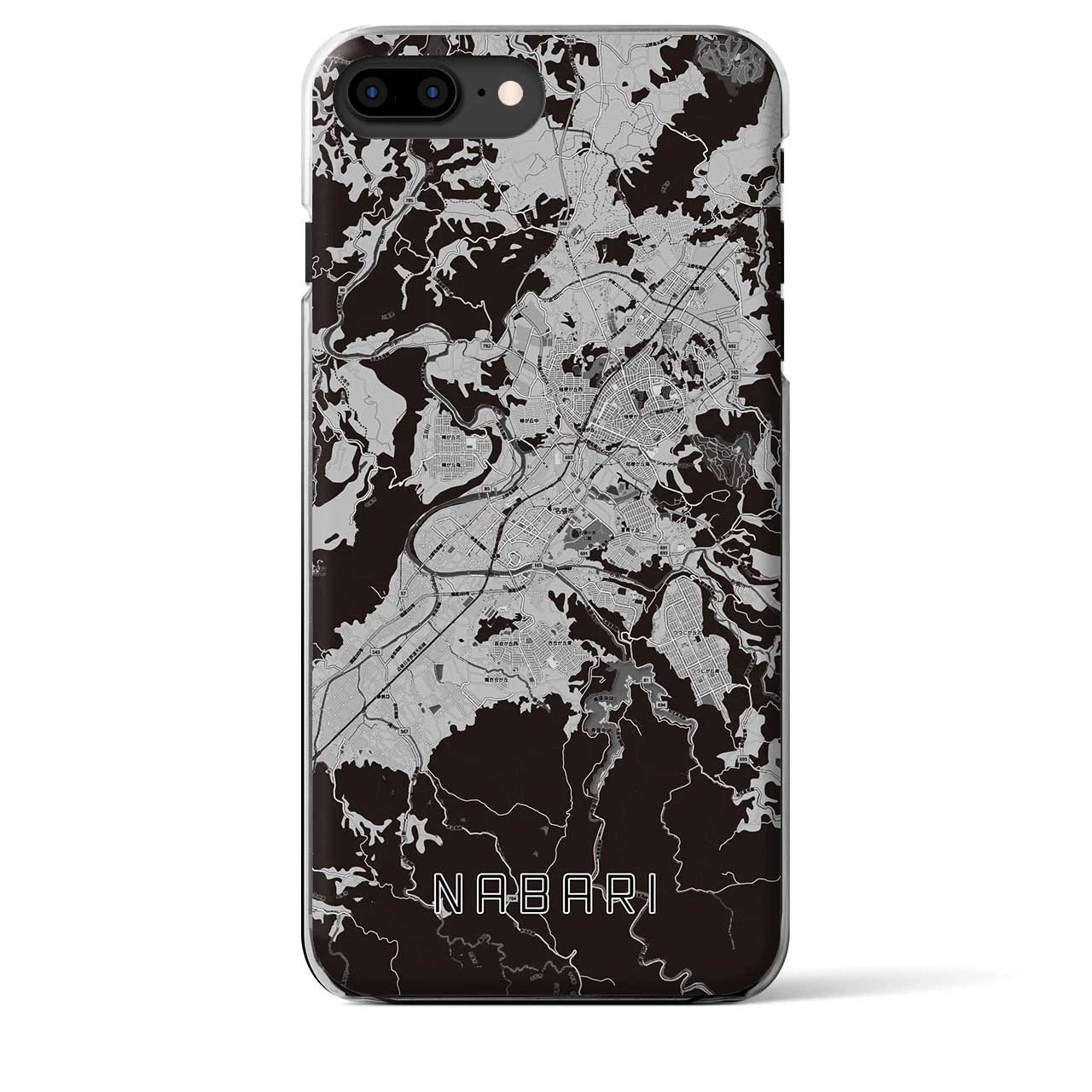 【名張(三重県)】地図柄iPhoneケース(クリアタイプ)