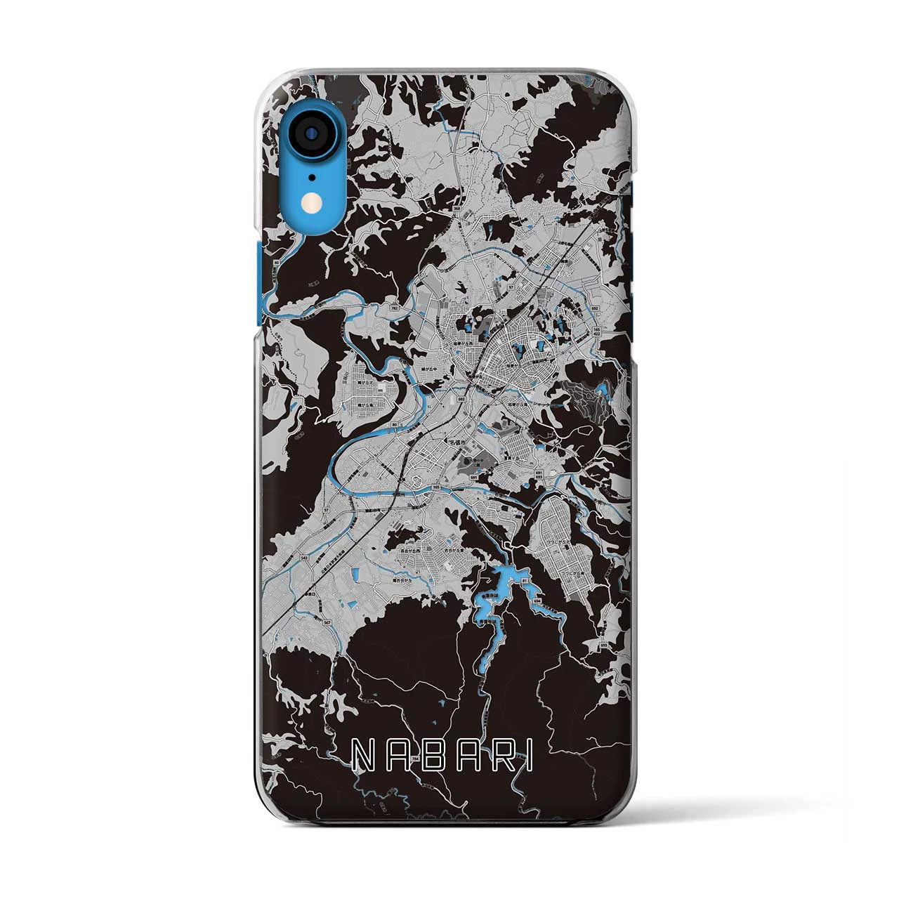 【名張(三重県)】地図柄iPhoneケース(クリアタイプ)