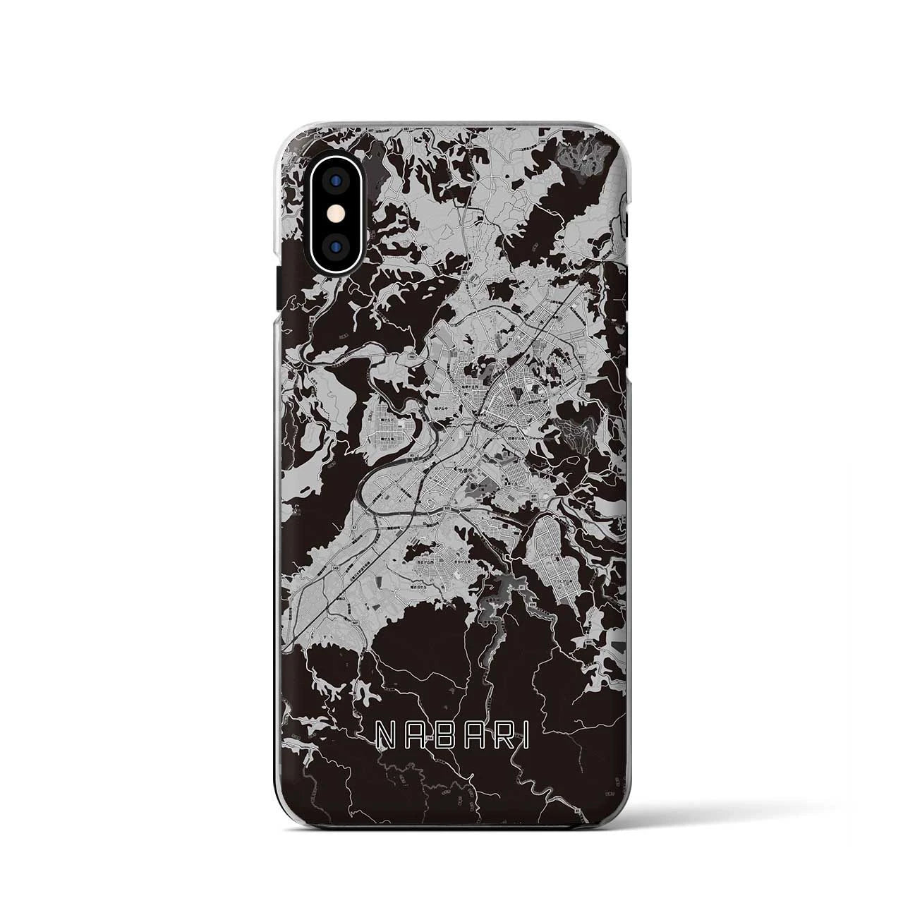 【名張(三重県)】地図柄iPhoneケース(クリアタイプ)