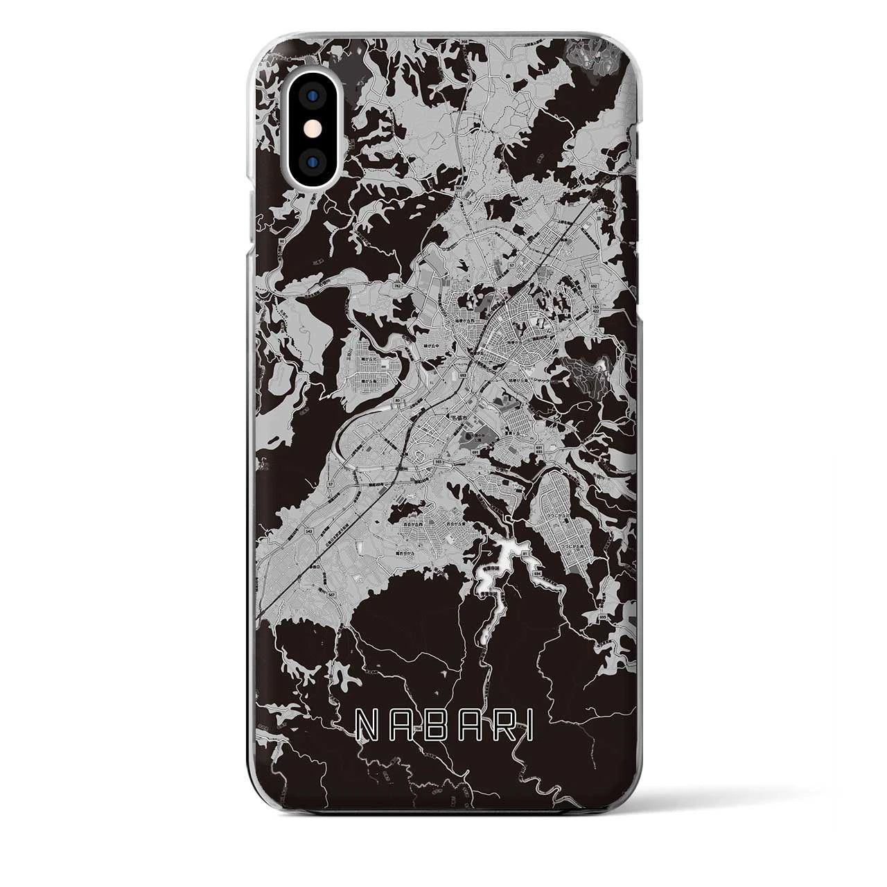 【名張(三重県)】地図柄iPhoneケース(クリアタイプ)