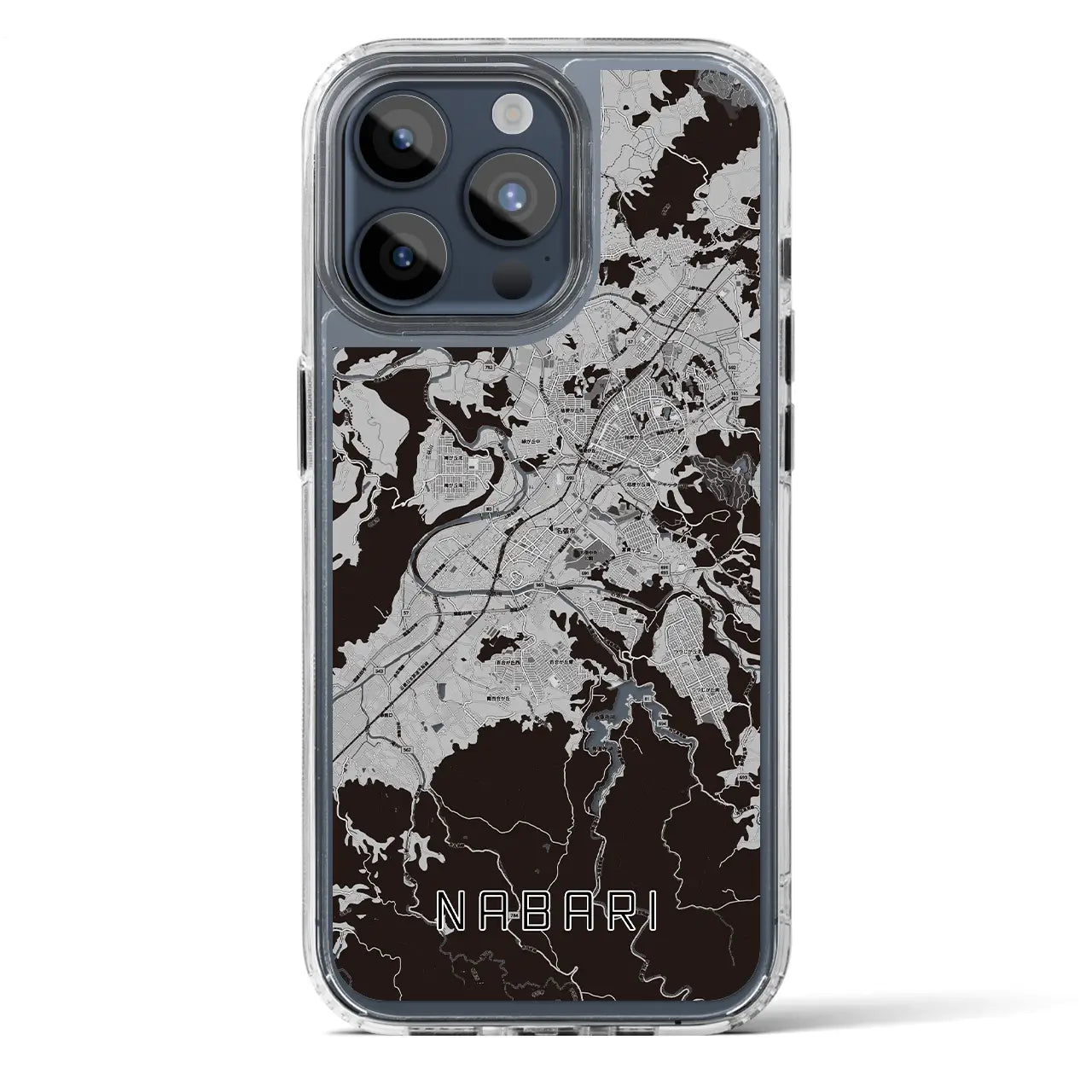 【名張(三重県)】地図柄iPhoneケース(MagSafeタイプ)